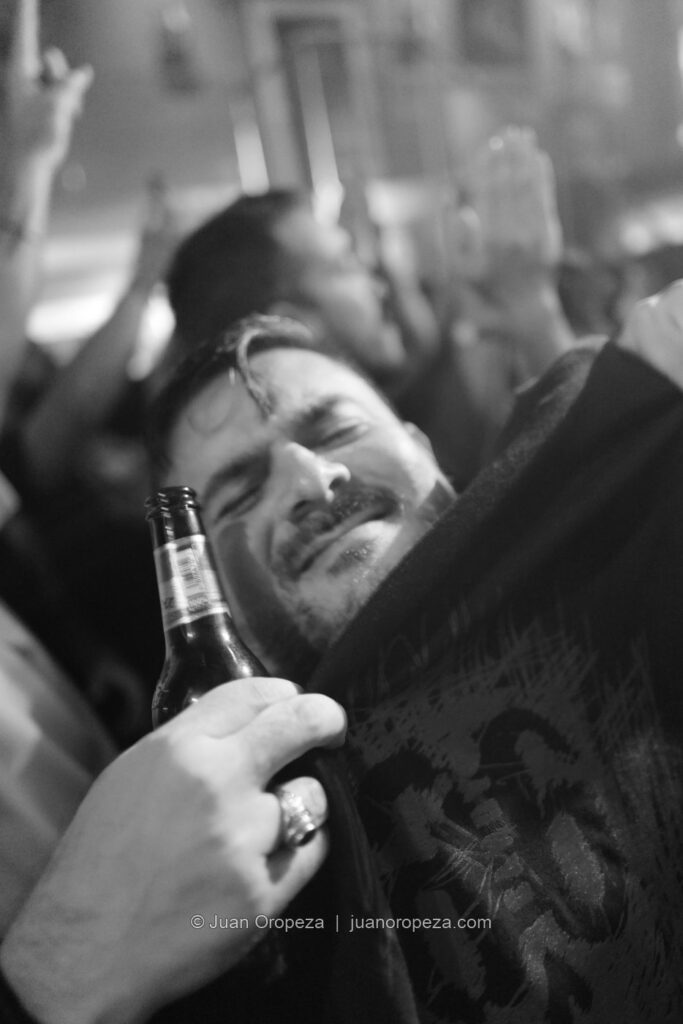 Candy 66. Un rostro entre el público: la entrega del concierto.